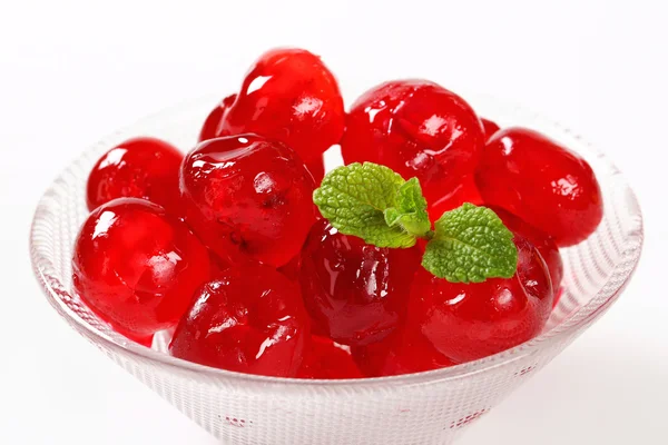 Red Glace Cherries — Stock Photo, Image