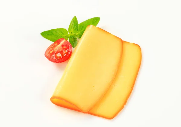 片烟熏奶酪 — 图库照片