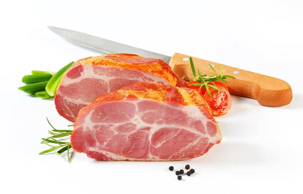 Geräucherter Schweinenacken — Stockfoto