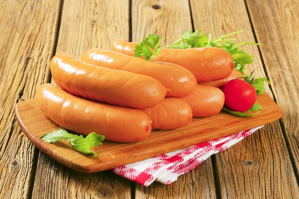 Lean smoked sausages — Stock Photo, Image