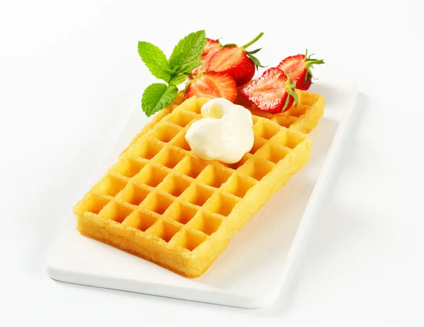 Crisp waffles — Stock Photo, Image