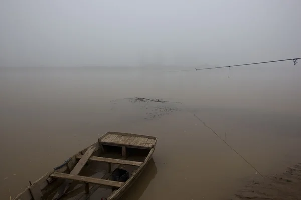 Foggy river in Punjab — Stock Photo, Image