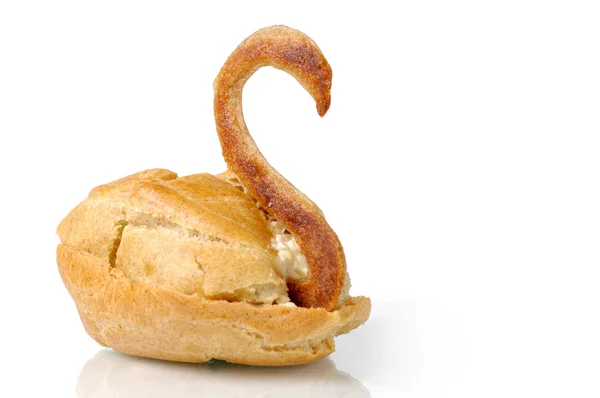 Swan pastry — Stock Photo, Image