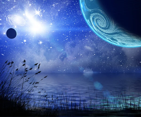 gezegenlerin uzayda, arka plan