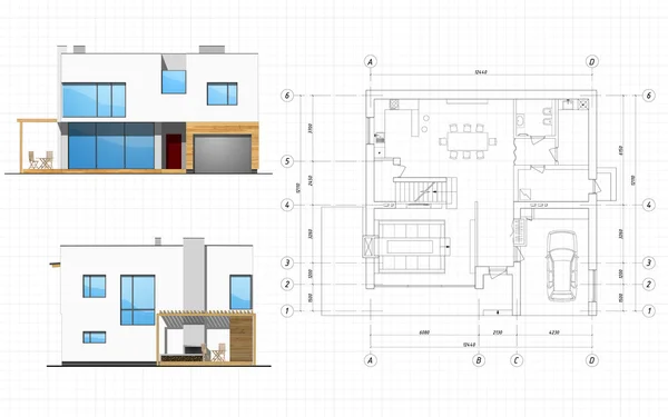 Building planning — Stock Photo, Image