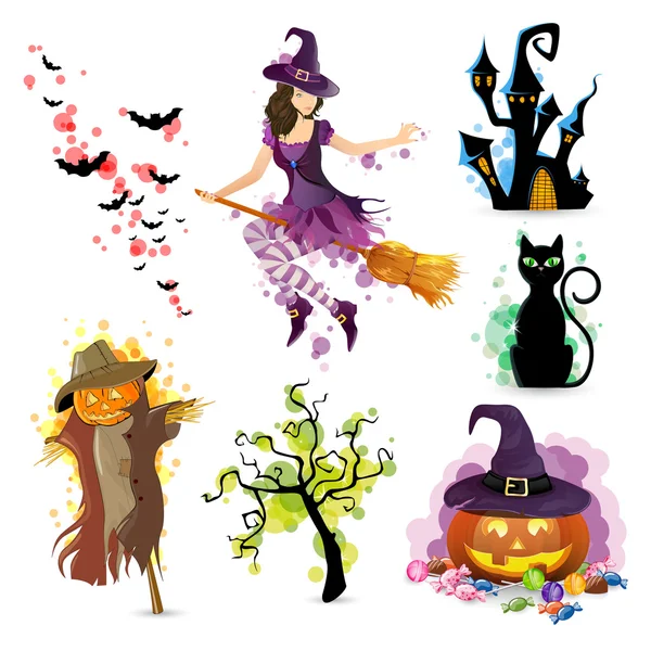 Halloween Set — Stock Vector