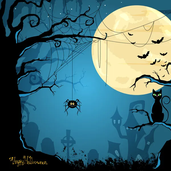 Feliz Halloween. — Vector de stock