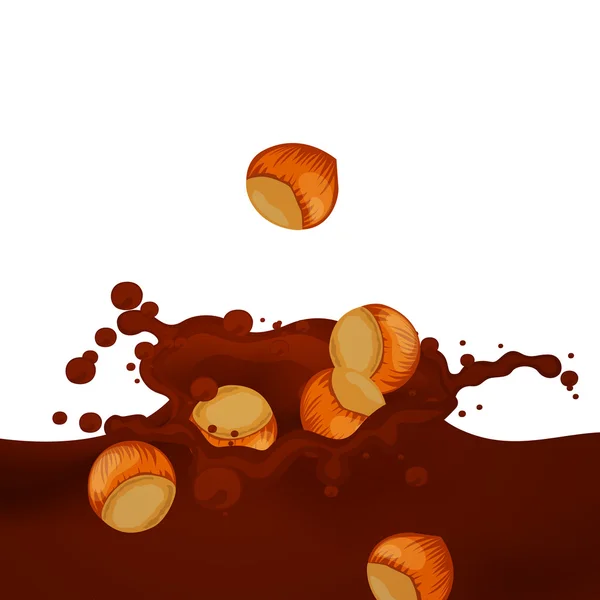 Choco Splash — Stock Vector