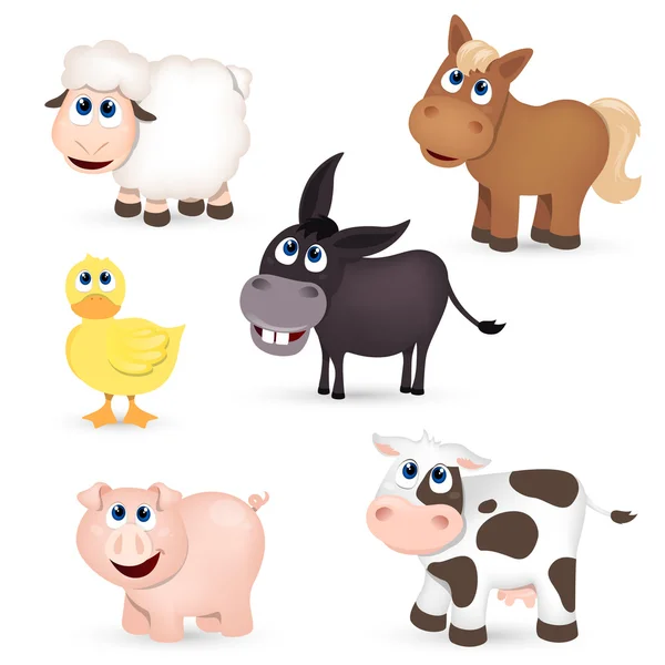 Animales de granja — Vector de stock