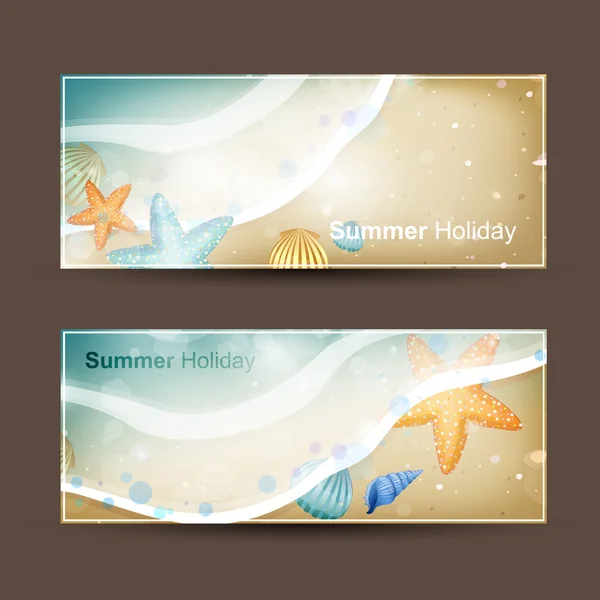 Holiday Banners — Stock Vector