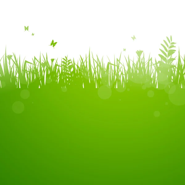 Fond vert naturel — Image vectorielle