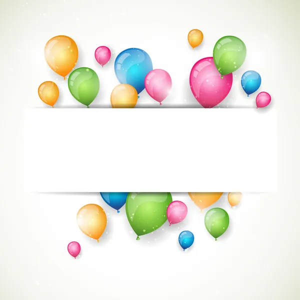 Globos coloridos — Vector de stock