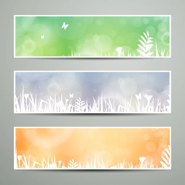 Nature Banners — Stock Vector