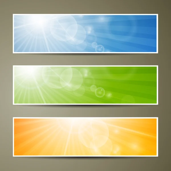 Colorful Banners — Stock Vector