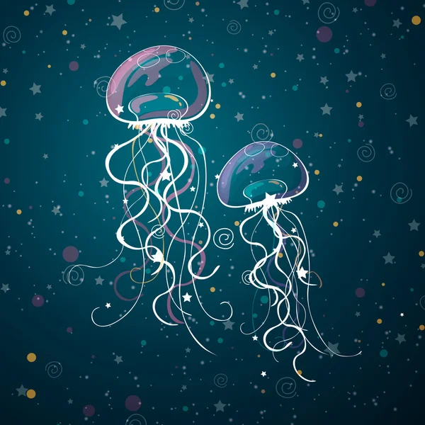 Jelly Fish — Stock Vector