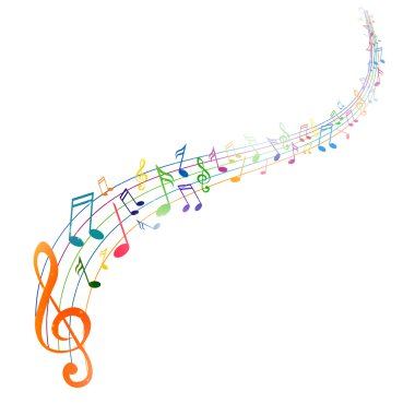 Colorful Music notes