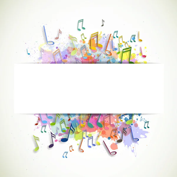 Diseño de música colorida — Archivo Imágenes Vectoriales