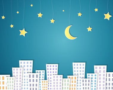 gece kağıt şehir