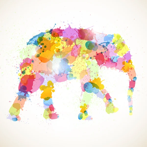 Elefante abstracto — Archivo Imágenes Vectoriales