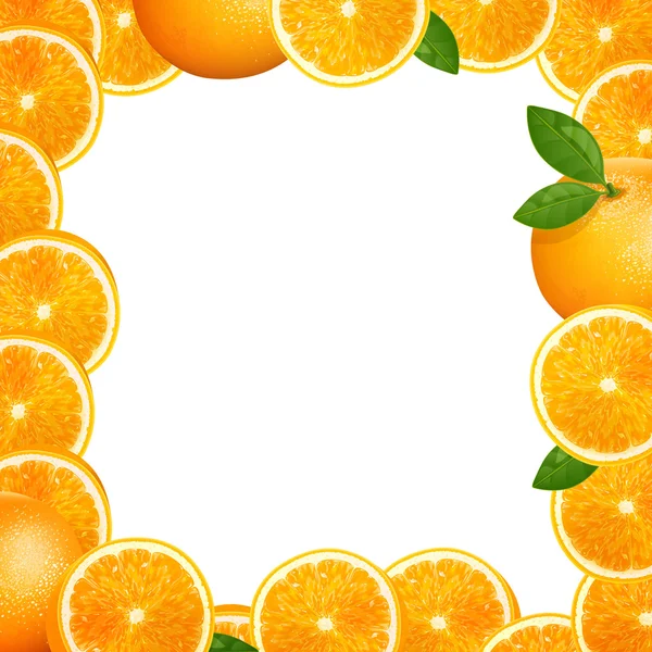 Frutas de naranja — Vector de stock