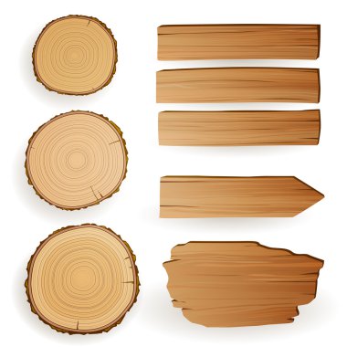 Wood Material Elements clipart