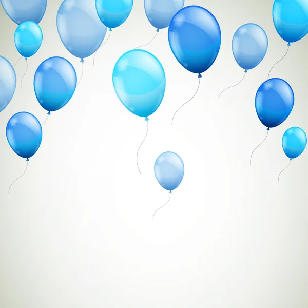 Blaue Luftballons — Stockvektor