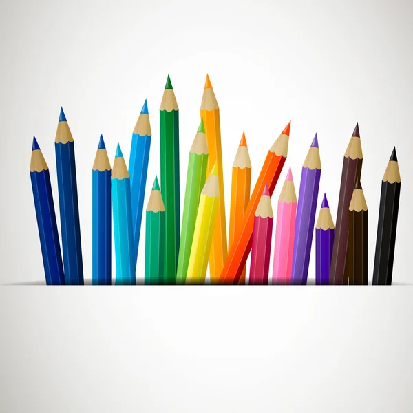 Crayons de couleur — Image vectorielle