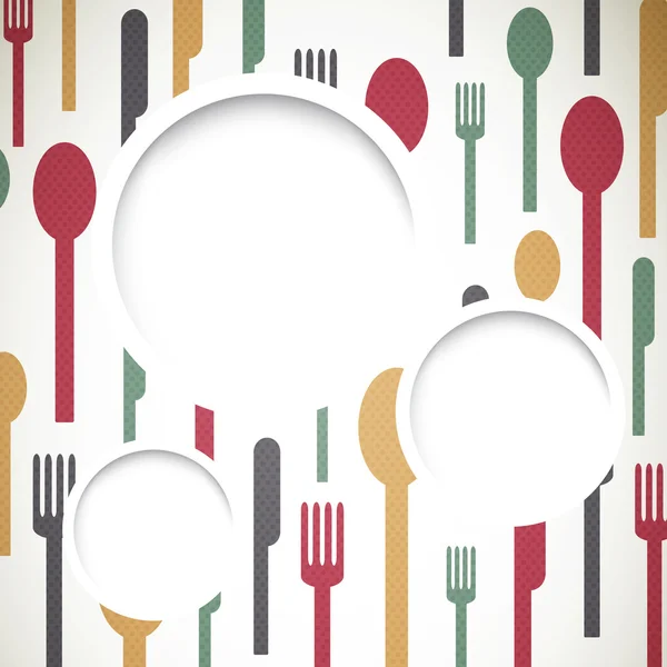 Abstract Cutlery — Stock Vector