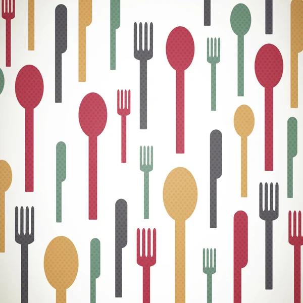 Abstract Cutlery — Stock Vector