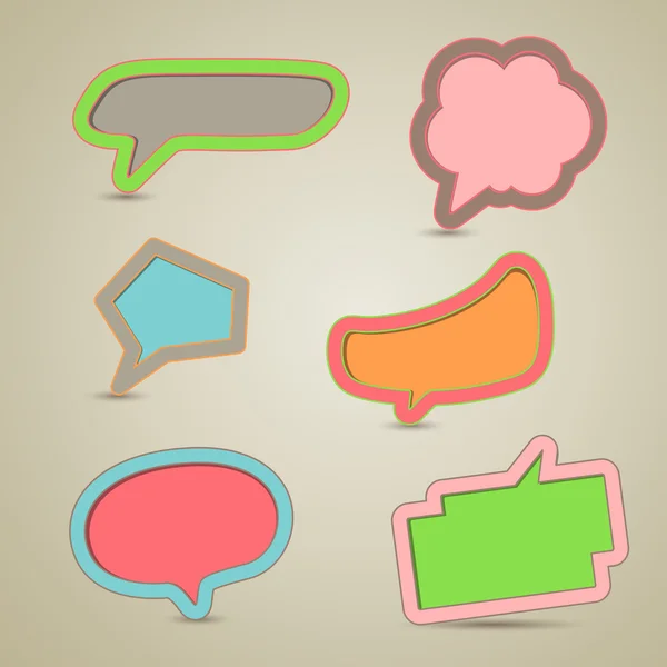 Colorful Speech Bubbles — Stock Vector