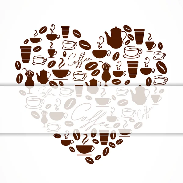 Fondo de café — Vector de stock