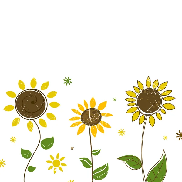 Sonnenblumen — Stockvektor