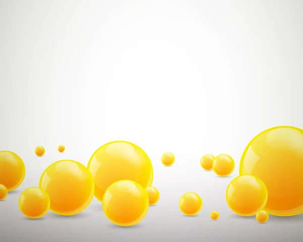 Yellow bubbles — Stock Vector