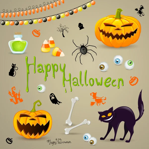 Halloween ontwerpelementen — Stockvector