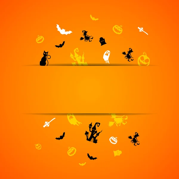 Tarjeta de Halloween aterradora — Vector de stock