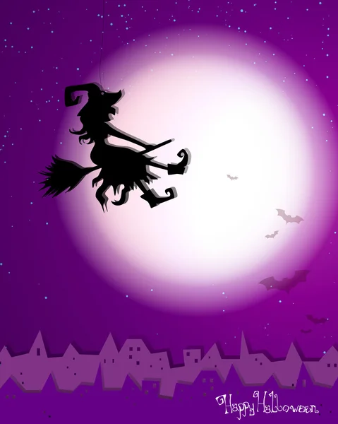 Carte d'Halloween effrayant — Image vectorielle