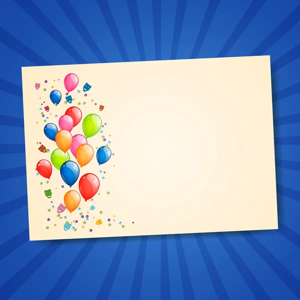 Tarjeta de felicitación — Vector de stock