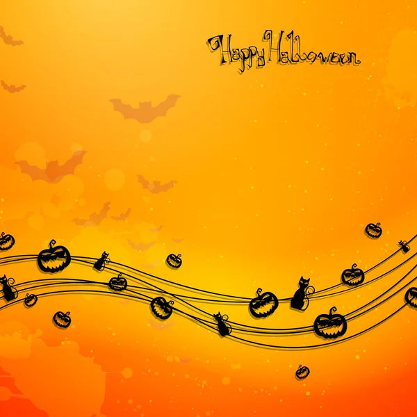 Carte Halloween — Image vectorielle