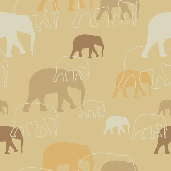 Fundo de elefante abstrato — Vetor de Stock
