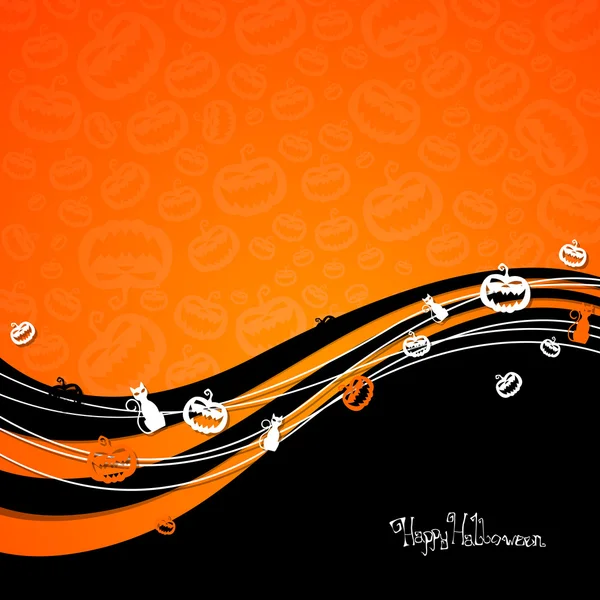 Carte Halloween — Image vectorielle