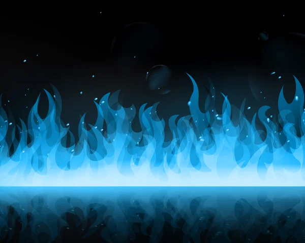Blaue Flammen — Stockvektor