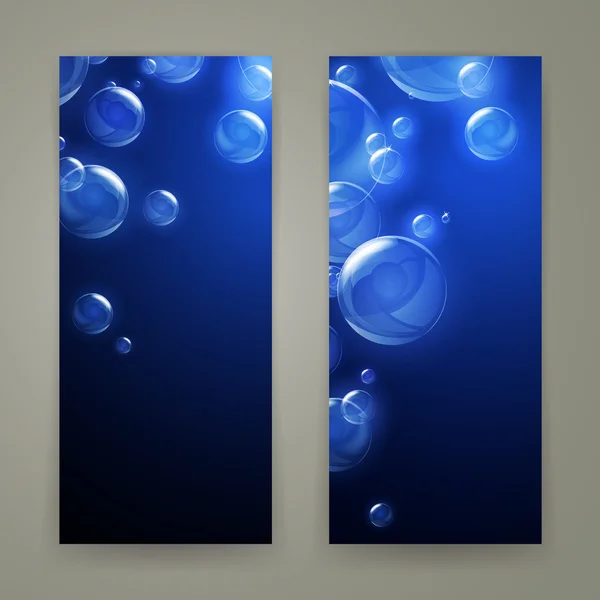 Blå bubblor — Stock vektor