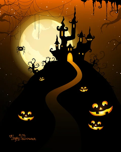 Carte Halloween — Image vectorielle