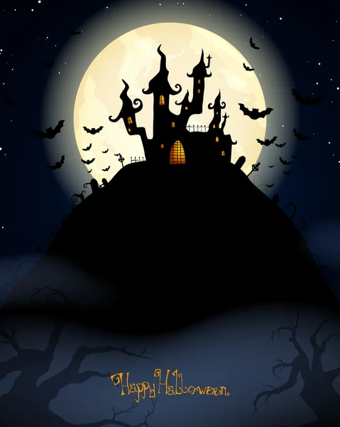 Carte Halloween — Image vectorielle