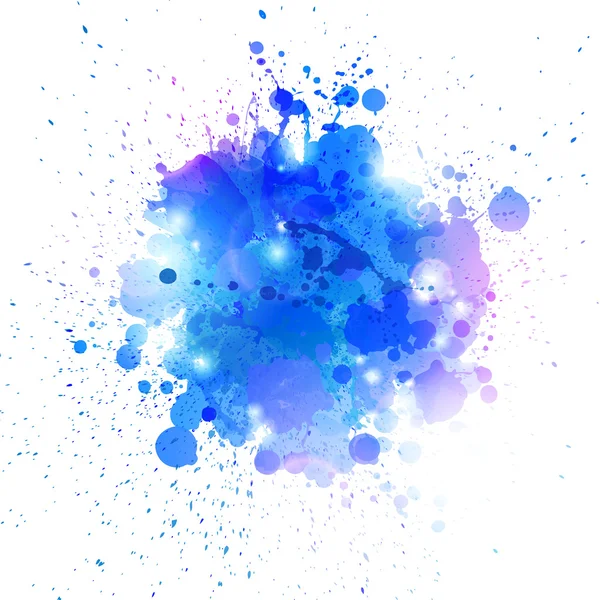 Blue splashes — Stock Vector