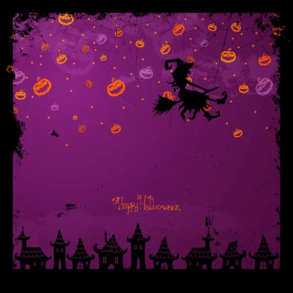 Tarjeta de Halloween — Vector de stock