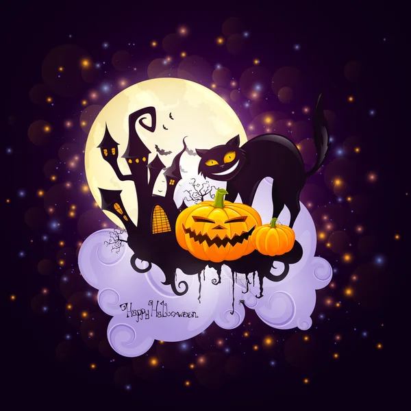 Carte Halloween — Image vectorielle