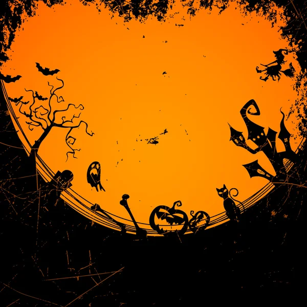 Carte Halloween — Image vectorielle