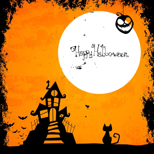 Carte Halloween — Image vectorielle