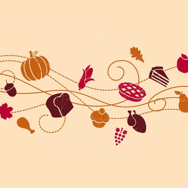 Thanksgiving Achtergrond — Stockvector